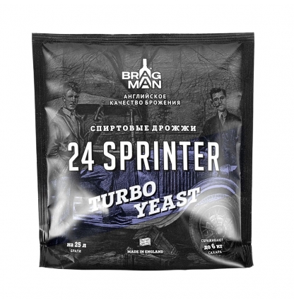 Спиртовые дрожжи Bragman 24 Sprinter, 205 гр.