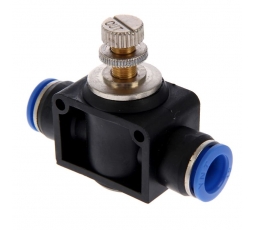 Кран игольчатый (пластиковый) под шланг 6*10 мм.