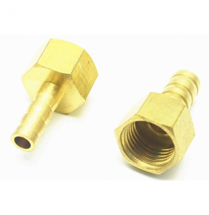 Штуцер под трубку 8 мм., внутренняя резьба 1/2, латунь