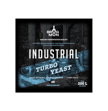 Спиртовые дрожжи Bragman Industrial 200L, 520 гр.
