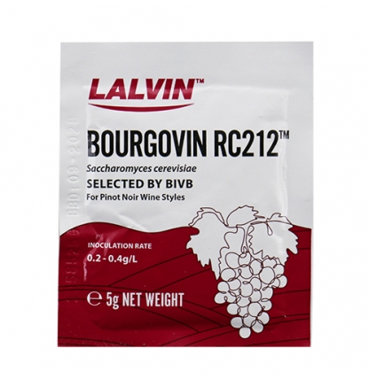 Винные дрожжи Lalvin "Bourgovin RC212", 5 гр.