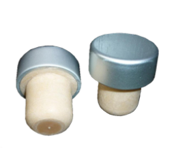 Пробка т-образная (колпачок серый, алюминиевый), 19.5 мм.