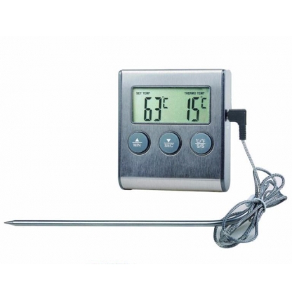 Термометр с проводным сенсором и звуковым оповещением