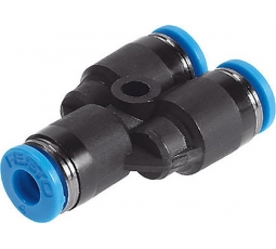 Тройник быстросъёмный, под шланг 6*10 мм.