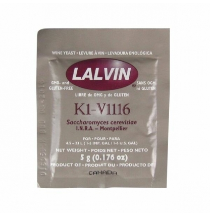 Винные дрожжи Lalvin "K1-V1116", 5 гр.
